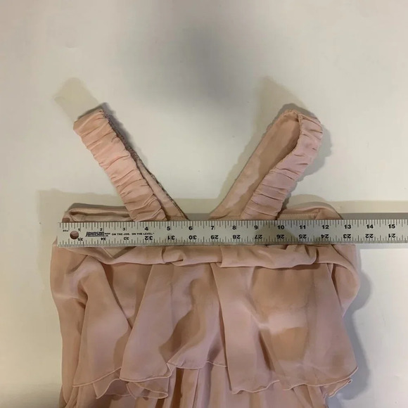 Abel Lula Girl's Sleeveless Sheer Ruffle‎ Zip Up Jumpsuit SIze 6 - Picture 12 of 15